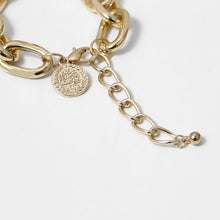 Load image into Gallery viewer, 2/Pcs Set Gold Color Metal Chain Link Creative Bamboo Bracelet