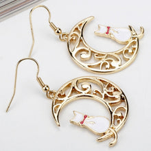 Load image into Gallery viewer, Sailor Moon Theme Earrings Women Earring Moon Cat
