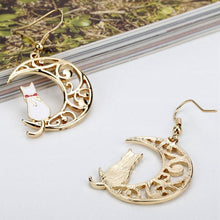 Load image into Gallery viewer, Sailor Moon Theme Earrings Women Earring Moon Cat