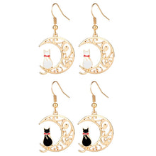 Load image into Gallery viewer, Sailor Moon Theme Earrings Women Earring Moon Cat