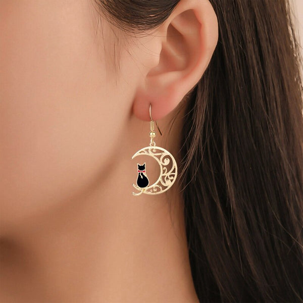 Sailor Moon Theme Earrings Women Earring Moon Cat