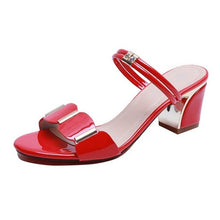 Load image into Gallery viewer, Sandals New fashion Party Slippers Women Summer Shoes red Black - Sophornlilly