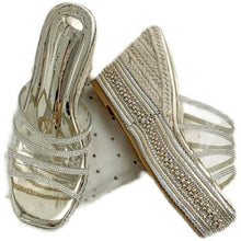 Load image into Gallery viewer, Sandals Women Summer Thick Heels New Fashion Rhinestone Wedges Heel - Sophornlilly