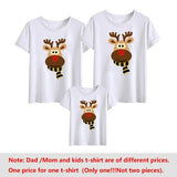 Santa Claus Merry Christmas tree Family Matching Clothes T Shirts