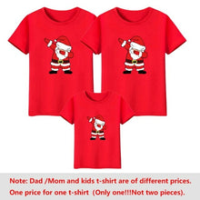 Load image into Gallery viewer, Santa Claus Merry Christmas tree Family Matching Clothes T Shirts