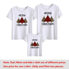 Load image into Gallery viewer, Santa Claus Merry Christmas tree Family Matching Clothes T Shirts