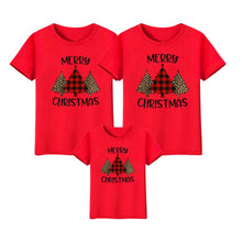 Load image into Gallery viewer, Santa Claus Merry Christmas tree Family Matching Clothes T Shirts