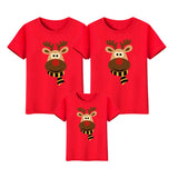 Santa Claus Merry Christmas tree Family Matching Clothes T Shirts