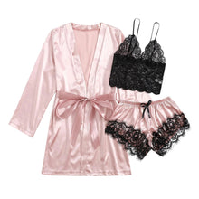 Load image into Gallery viewer, Satin Sexy Silk Pajamas Women Nightdress Lingerie Robes Underwear