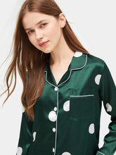 Load image into Gallery viewer, Satin Silk Pajamas for Women's Set Pyjama Button