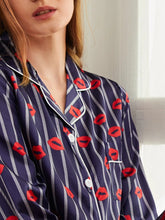 Load image into Gallery viewer, Satin Silk Pajamas for Women's Set Pyjama Button