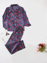 Load image into Gallery viewer, Satin Silk Pajamas for Women's Set Pyjama Button