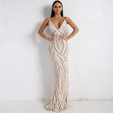 Load image into Gallery viewer, Sexy Mermaid Evening Dresses V Neck Sleeveless