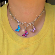 Load image into Gallery viewer, Schmetterling Halsband Halskette Frauen Harajuku Stil Edelstahl - Sophornlilly