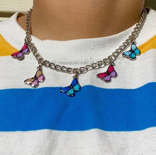 Load image into Gallery viewer, Schmetterling Halsband Halskette Frauen Harajuku Stil Edelstahl - Sophornlilly
