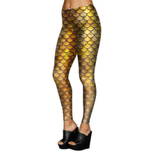 Load image into Gallery viewer, Seamless Fitness Women Leggings Fashion Patchwork Scale Pattern High