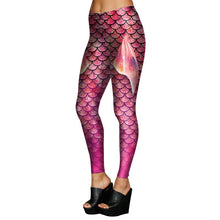 Load image into Gallery viewer, Seamless Fitness Women Leggings Fashion Patchwork Scale Pattern High