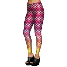 Load image into Gallery viewer, Seamless Fitness Women Leggings Fashion Patchwork Scale Pattern High