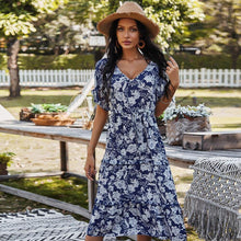 Load image into Gallery viewer, Self designed printed dress cross border independent station - Sophornlilly