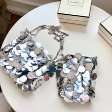 Load image into Gallery viewer, Sequins Handbags Silver Bag Women Small Tote Bag Bling Bling Fashion