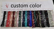Load image into Gallery viewer, Sequins New Lace O Neck Evening Dress Short Sleeves Pleat Floor length