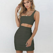Load image into Gallery viewer, Sexy Backless One Shoulder White Mini Dress Women Summer Casual - Sophornlilly