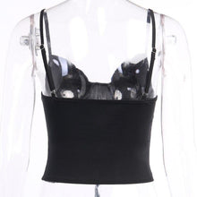 Load image into Gallery viewer, Sexy Bandage Camis Women Gothic Black Spaghetti Strap Backless Bodycon - Sophornlilly