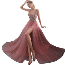 Load image into Gallery viewer, Sexy Crystal Image by TUL of Graduation Evening dress Formal dress