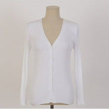 Load image into Gallery viewer, Sexy Deep V Slim Sweater Women Winter Long Sleeve Cardigan Sweater - Sophornlilly