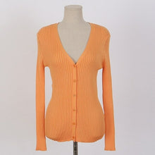 Load image into Gallery viewer, Sexy Deep V Slim Sweater Women Winter Long Sleeve Cardigan Sweater - Sophornlilly