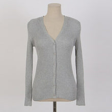 Load image into Gallery viewer, Sexy Deep V Slim Sweater Women Winter Long Sleeve Cardigan Sweater - Sophornlilly