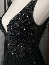 Load image into Gallery viewer, Sexy Deep V neck Side Split Long Evening Dresses New Arrivals