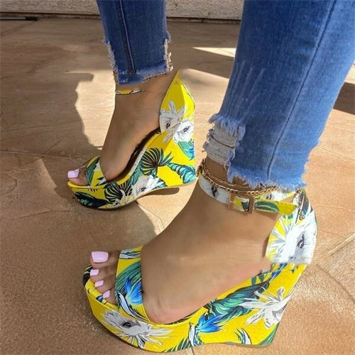 Sexy Summer High Heels Buckle Ankle