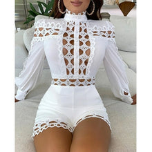 Load image into Gallery viewer, Sexy Hollow Out Playsuit  Long Sleeve Skinny