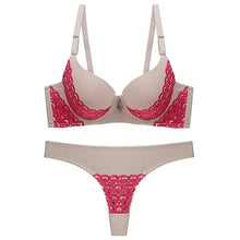 Load image into Gallery viewer, Sexy Lace Panties Bra Sets Rhinestone Sexy Lingerie Femme Women's