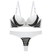 Load image into Gallery viewer, Sexy Lace Panties Bra Sets Rhinestone Sexy Lingerie Femme Women's