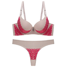 Load image into Gallery viewer, Sexy Lace Panties Bra Sets Rhinestone Sexy Lingerie Femme Women's