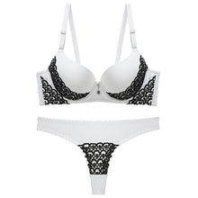 Load image into Gallery viewer, Sexy Lace Panties Bra Sets Rhinestone Sexy Lingerie Femme Women's