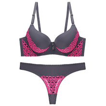 Load image into Gallery viewer, Sexy Lace Panties Bra Sets Rhinestone Sexy Lingerie Femme Women's