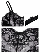 Load image into Gallery viewer, Sexy Lace Sleepwear Women Slit Vintage Nightgowns See Through Sleeping