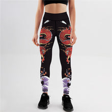 Load image into Gallery viewer, Sexy Leggings Women Dragon Printed High Waist Sporting Fitness