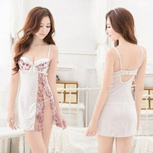 Load image into Gallery viewer, Sexy Lingerie Women Solid Silk Sleepwear Sleepshirts Backless Strap
