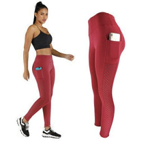 Load image into Gallery viewer, Sexy Mesh Woman fitness leggings Side pockets Splice push up leggings