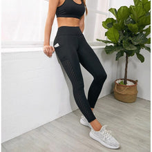 Load image into Gallery viewer, Sexy Mesh Woman fitness leggings Side pockets Splice push up leggings