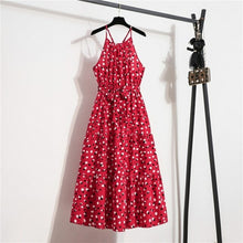 Load image into Gallery viewer, Sexy Off Shoulder High Waist A Line Dress