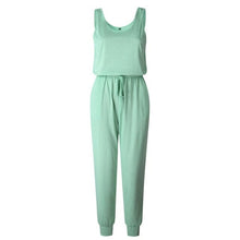 Load image into Gallery viewer, Sexy Off Shoulder Sleeveless Jumpsuits Women Summer Casual Solid O - Sophornlilly