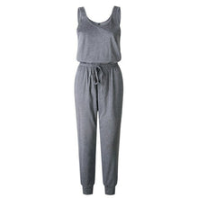 Load image into Gallery viewer, Sexy Off Shoulder Sleeveless Jumpsuits Women Summer Casual Solid O - Sophornlilly