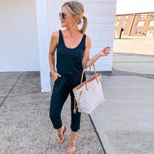Load image into Gallery viewer, Sexy Off Shoulder Sleeveless Jumpsuits Women Summer Casual Solid O - Sophornlilly