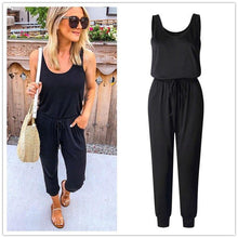 Load image into Gallery viewer, Sexy Off Shoulder Sleeveless Jumpsuits Women Summer Casual Solid O - Sophornlilly