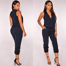 Load image into Gallery viewer, Sexy Sleeveless Jumpsuit Women Long Romper Summer Fashion Black - Sophornlilly